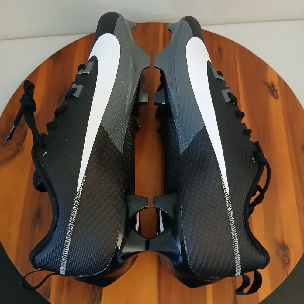 Nike‎ Vapor Edge Shark 2 Football Cleats Mens 14.5 Black White FN7764-001